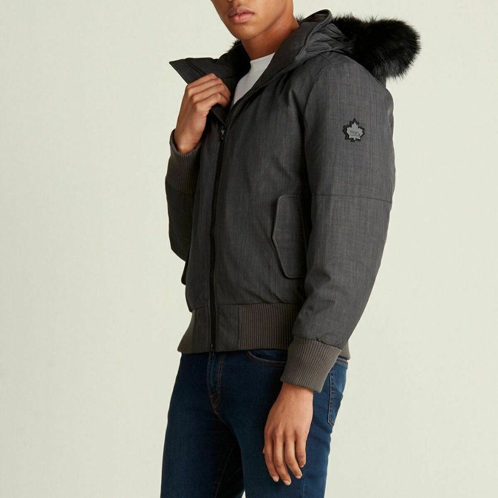 TOBOGGAN Enzo II Faux‎ Fur-Trimmed Hooded Down Men's Sz. L